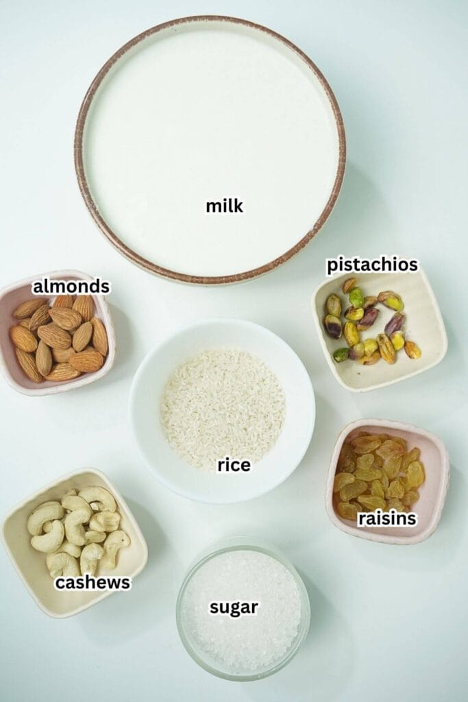 kheer ingredients