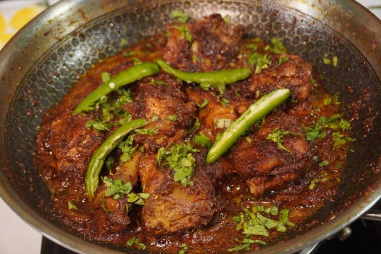 Authentic Indian Chicken Masala Fry cooking