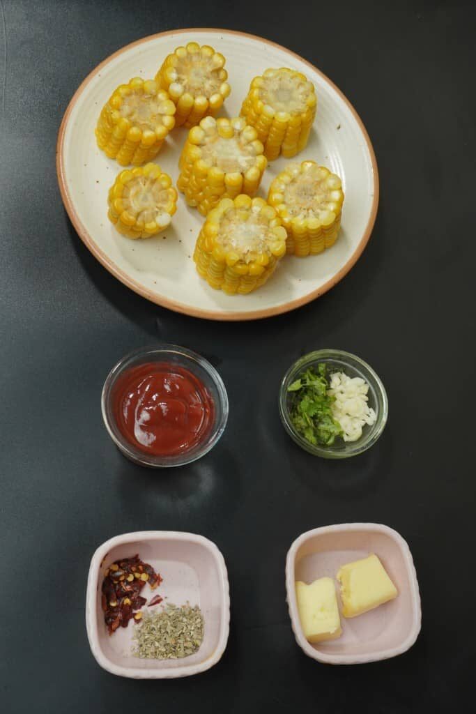 Spicy Garlic Butter Corn Bites ingredients