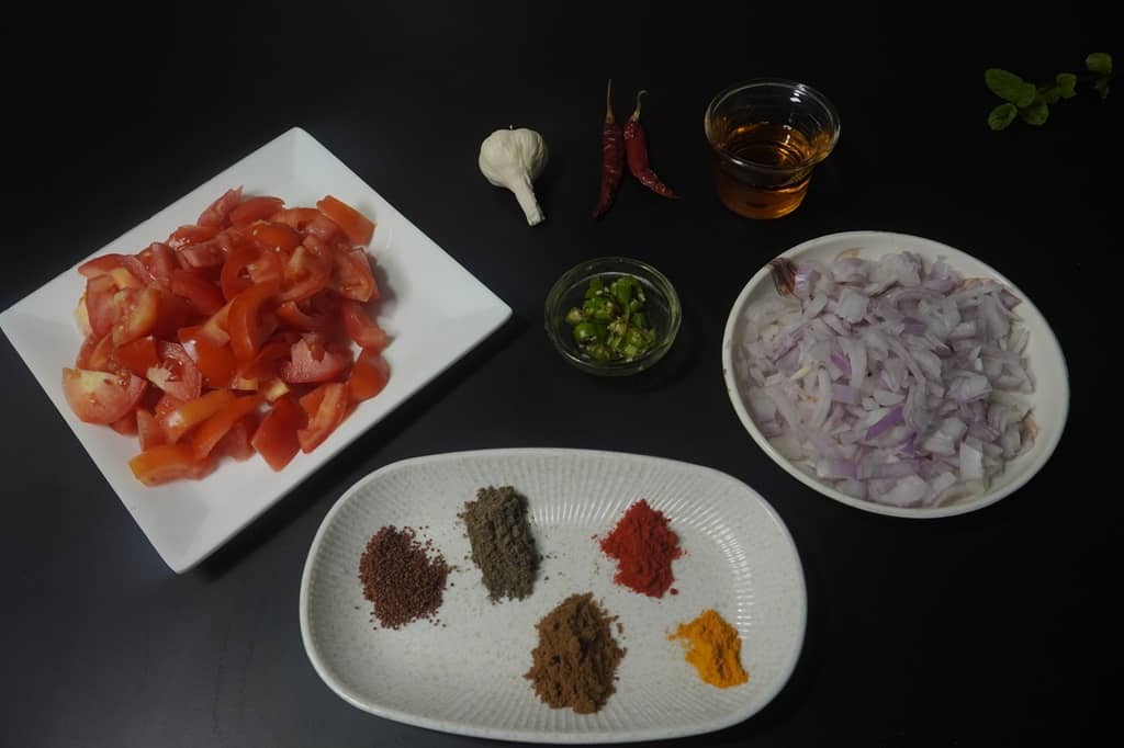 Tomato Mash tamatar ki chatni ingredients