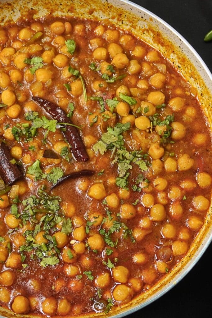 easy indian chickpea curry kabuli chana masala recipe