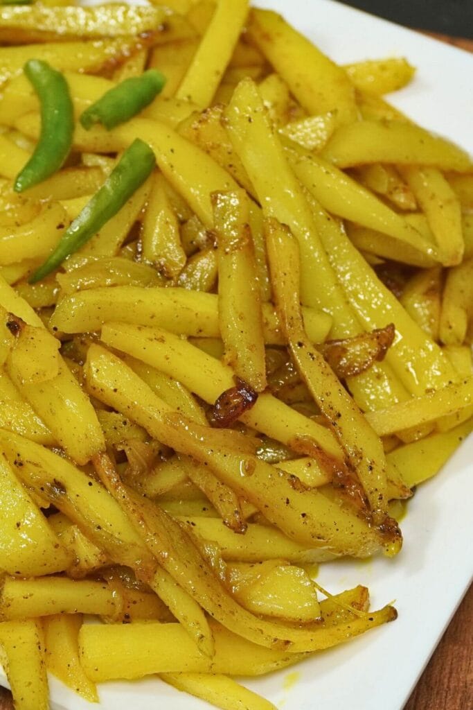potato stir fry serving