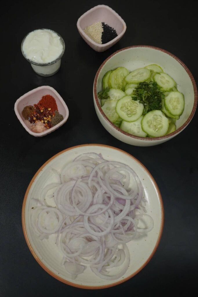 Jar Cucumber Salad ingredients