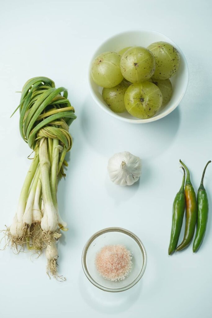 Ingredients for Gooseberry Chutney