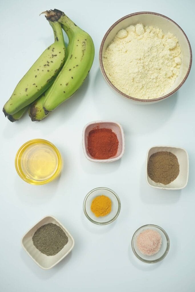 ingredients for Banana Fritters