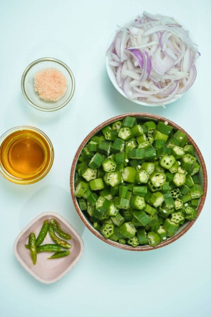 ingridients for okra