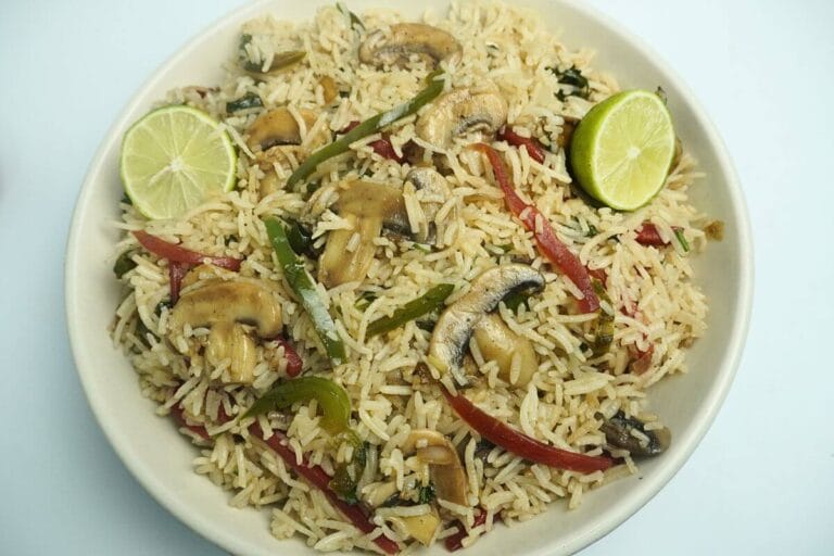 Fried Rice With Mushroom Fried rice with mushroom
