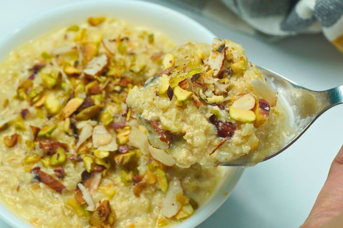 Lauki Halwa Bottle Gourd Dessert serving