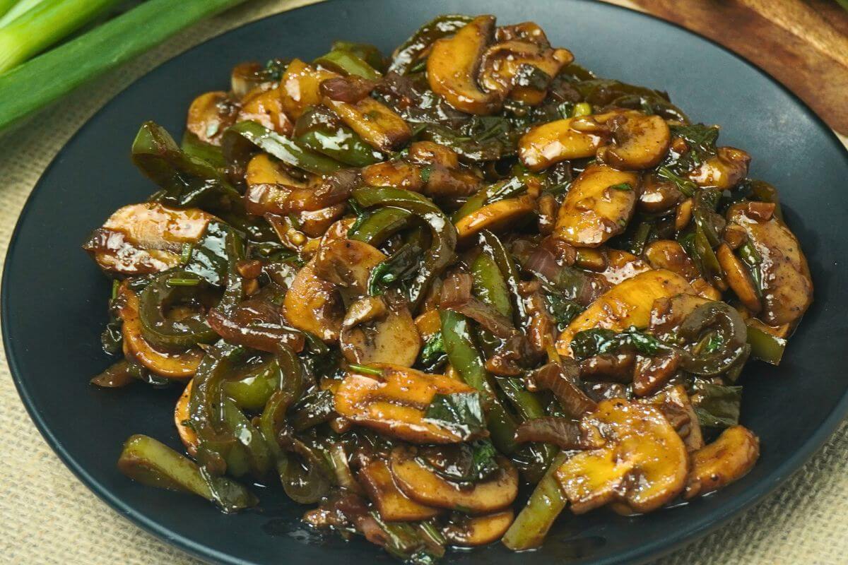 Mushroom Stir Fry With Soy Sauce recipe