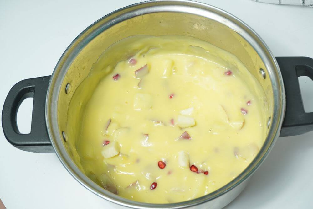 custard jelly custard slurry