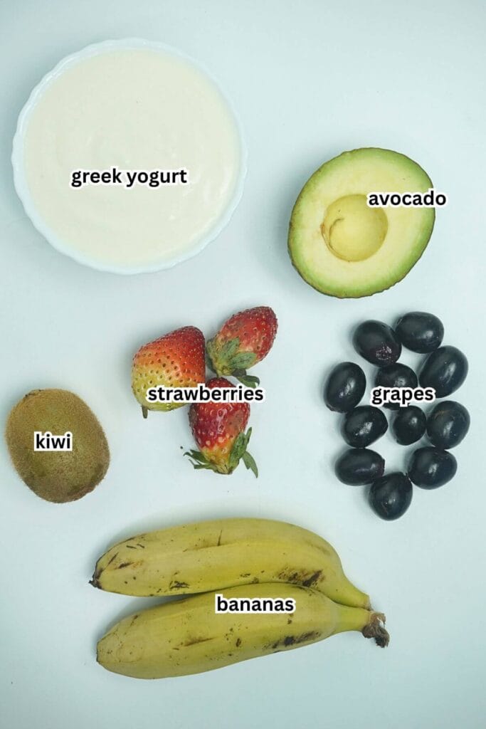 greek yogurt with fruits ingredients