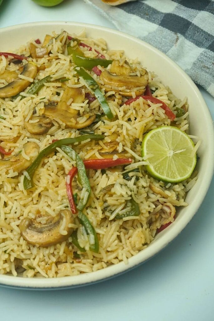 mushroom fried rice