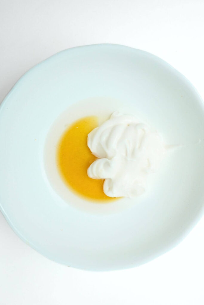 Potato Salad Recipe add honey vinegar and mayonise