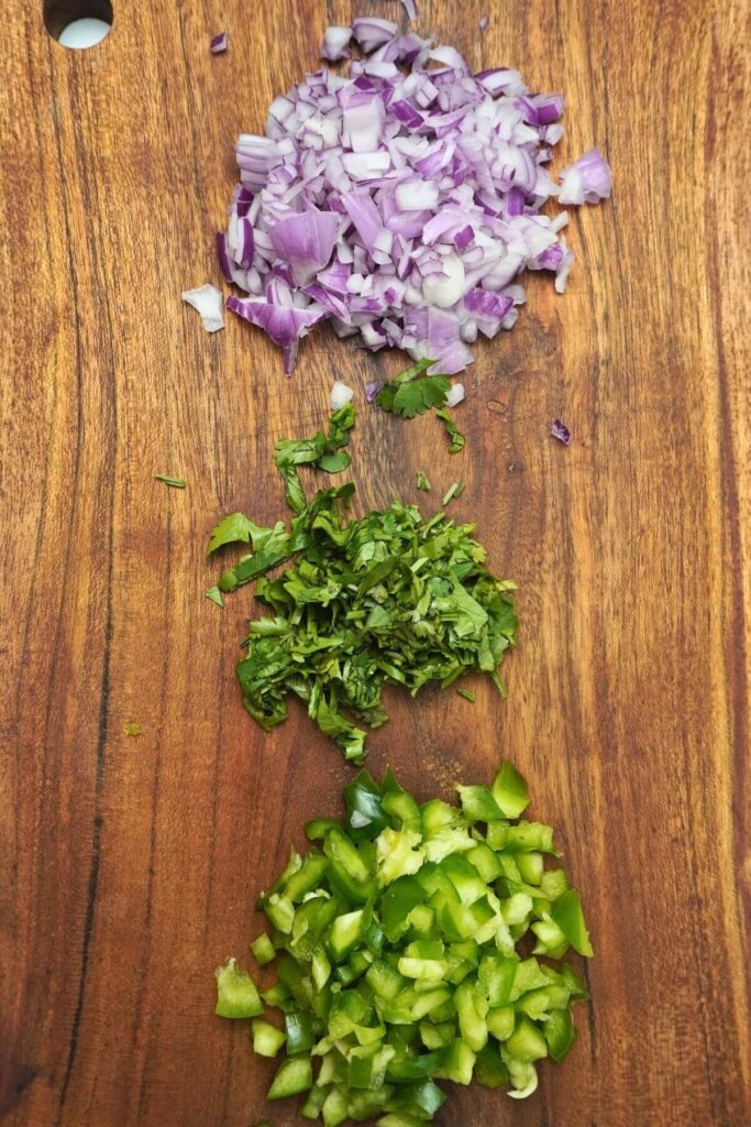 Potato Salad Recipe chopped veggies