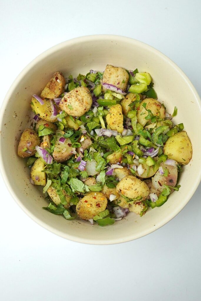 Potato Salad Recipe mix all veggies