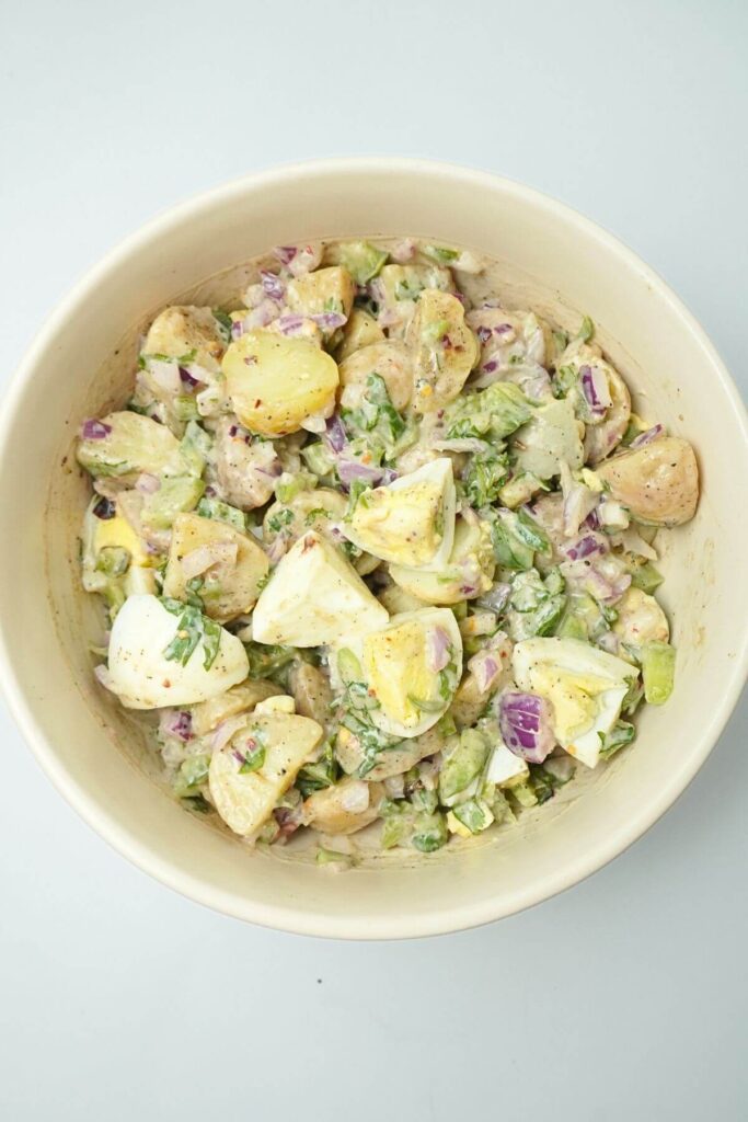 Potato Salad Recipe mix eggs