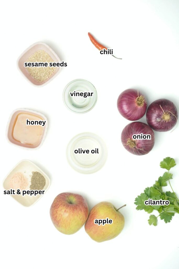 apple and onion salad ingredient list