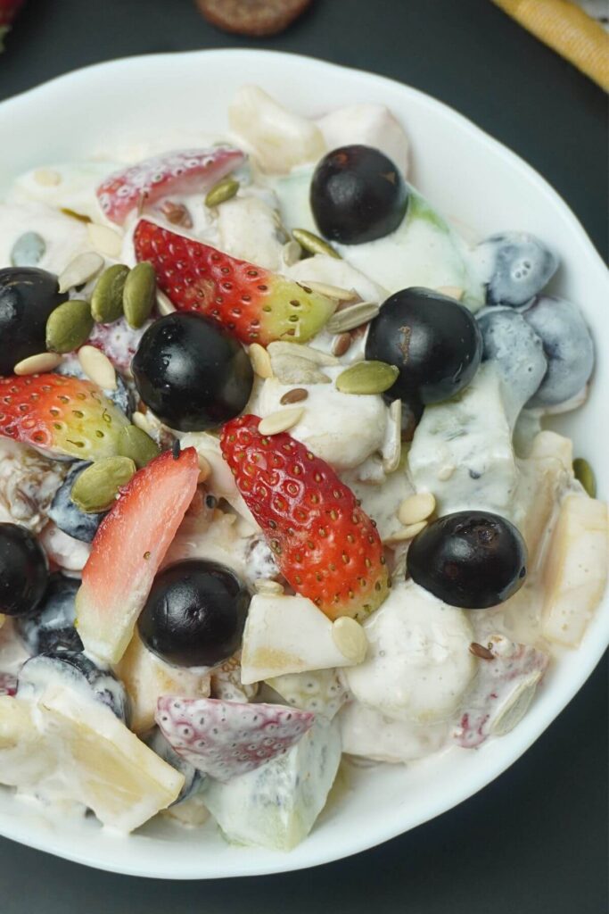creamy fruit salad