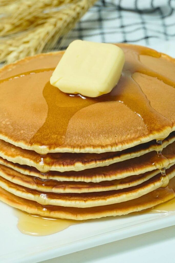 fluffy pancakes closeup shoot