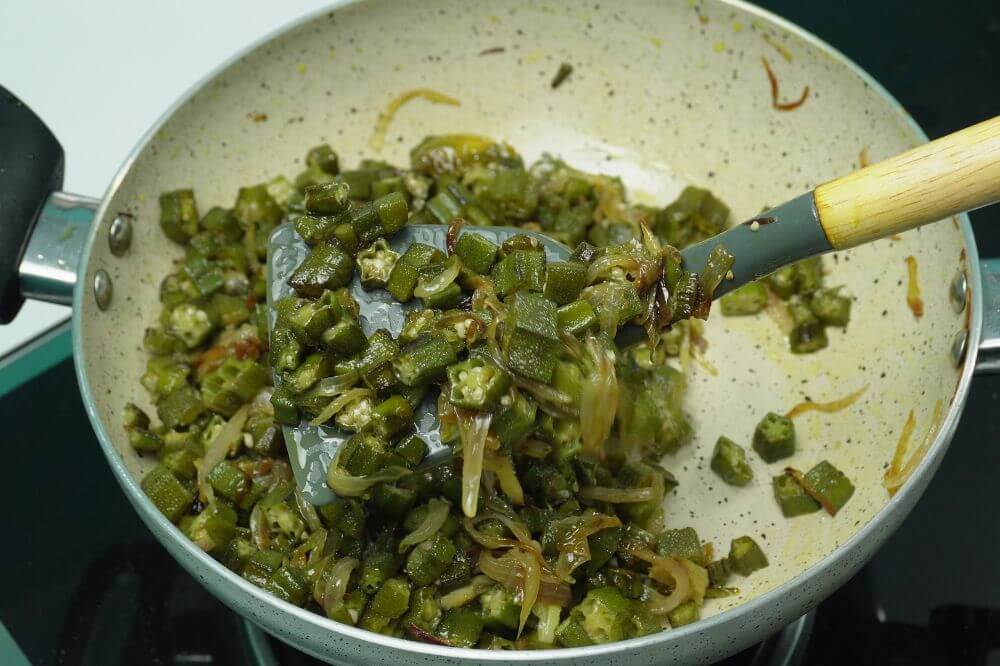 okra stir fry