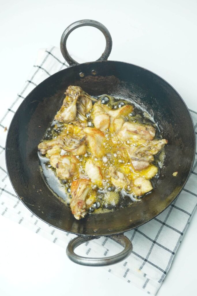 peshawari chicken karahi cooked chicken 5 minutes