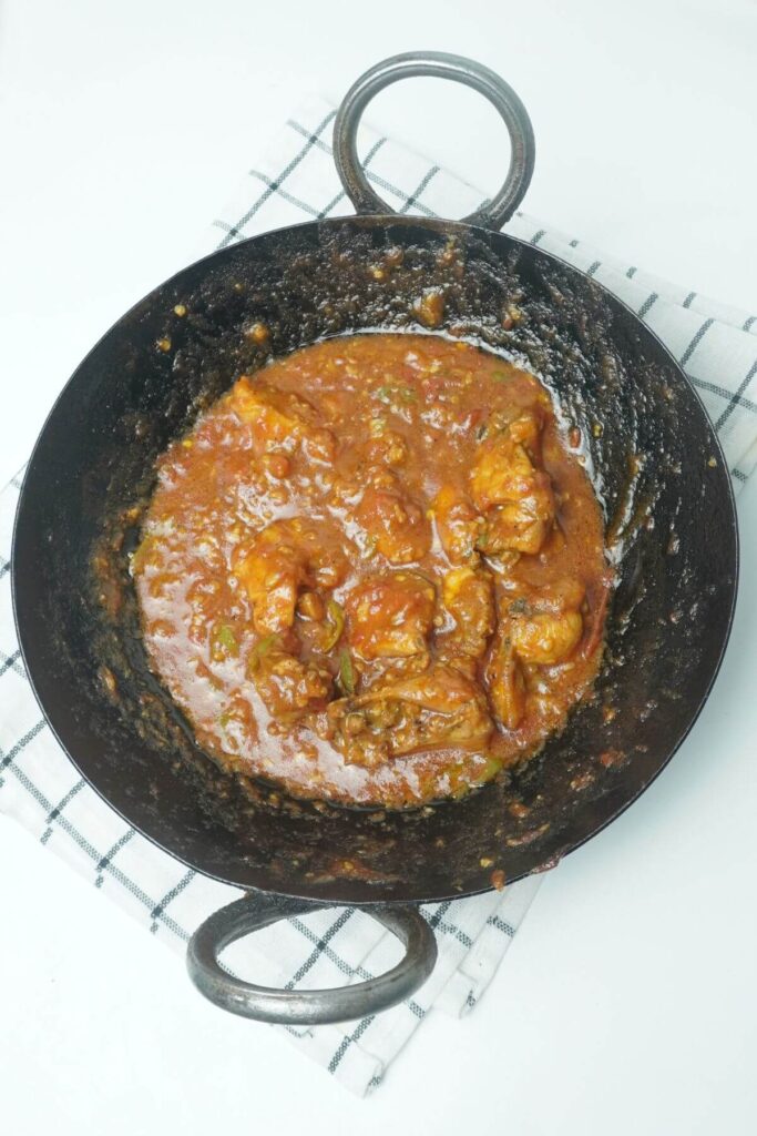 peshawari chicken karahi final step ready