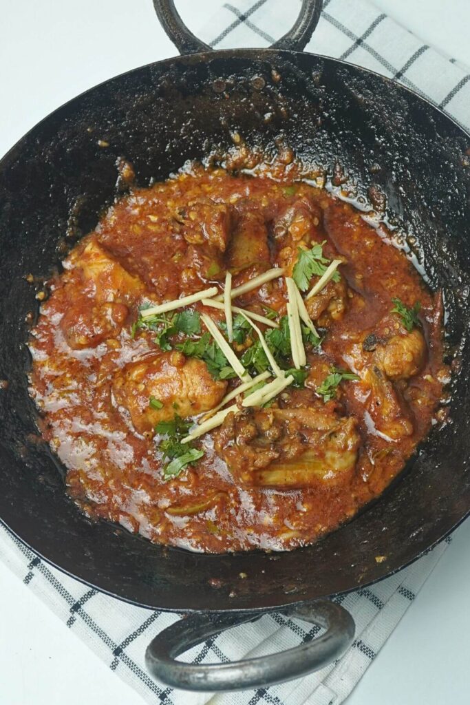 peshawari chicken karahi ready to serve