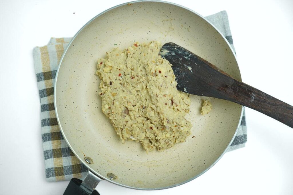 mashed green banana
