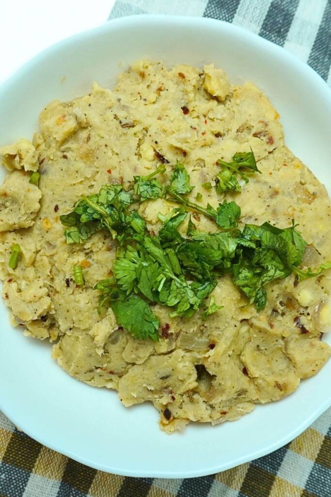 mashed green banana recipe