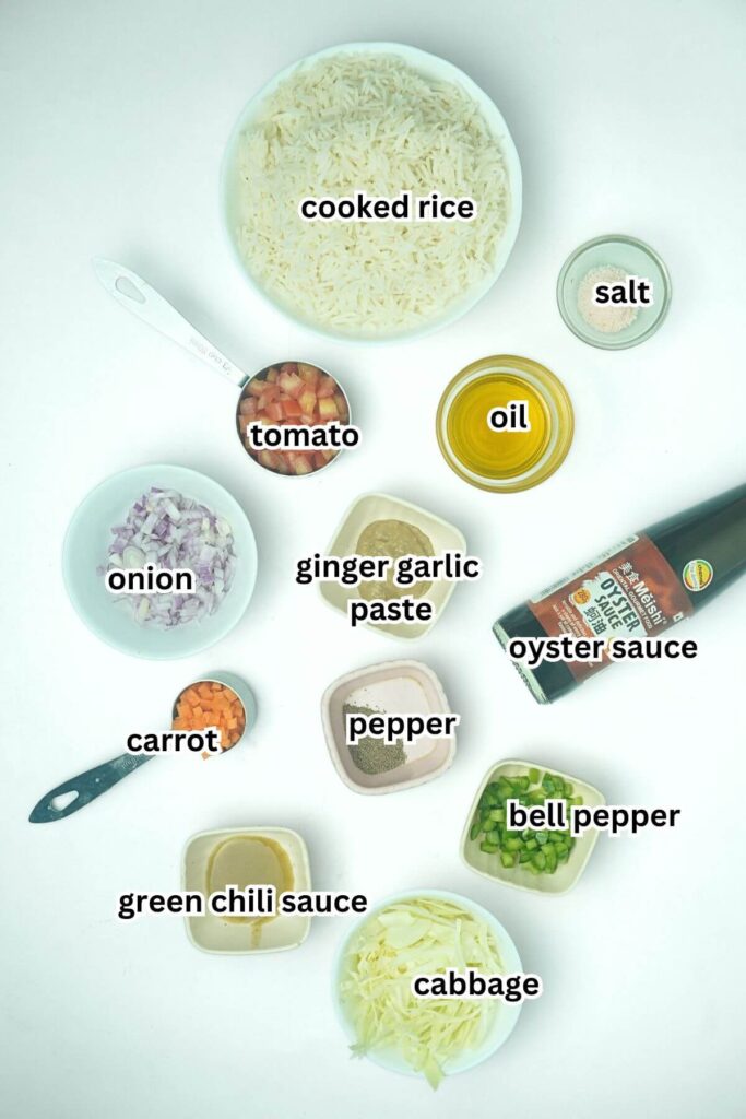 easy veg fried rice recipe ingredients