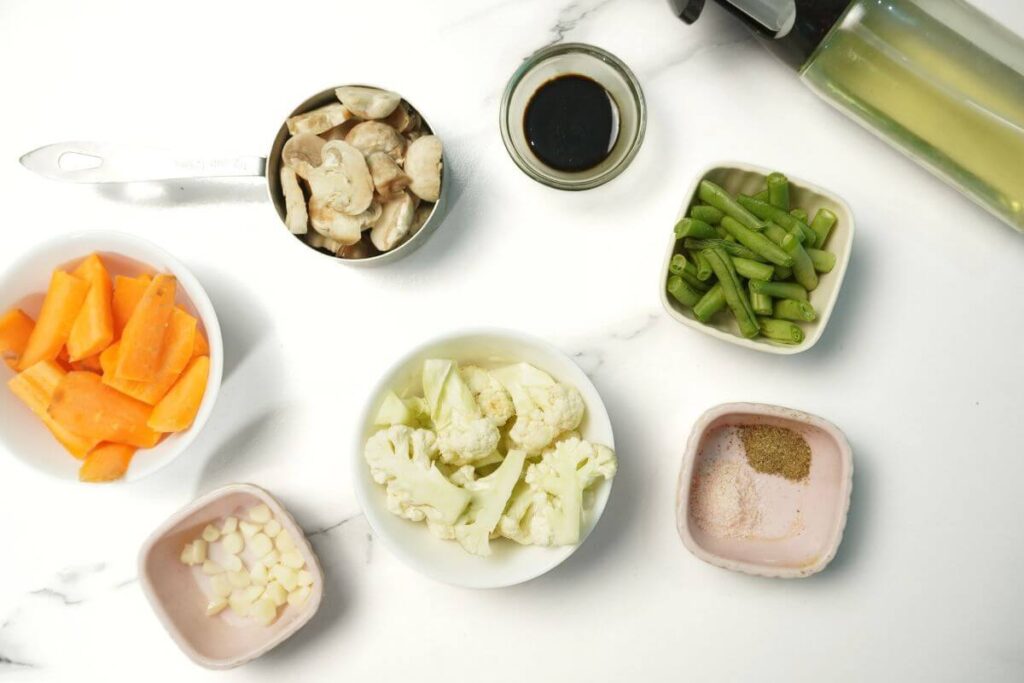 roasted vegetables in air fryer ingredients