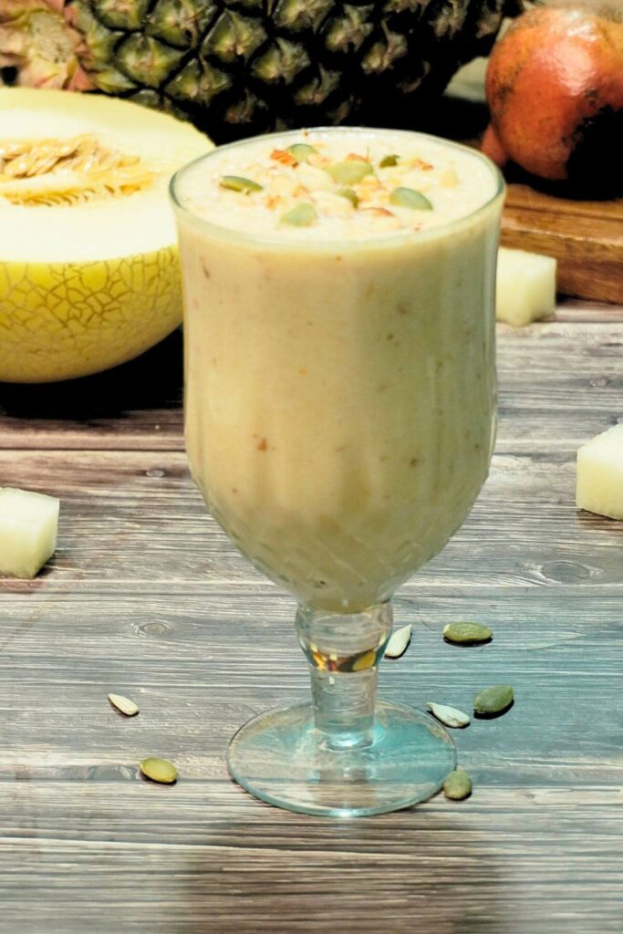 maskmelon smoothie ready