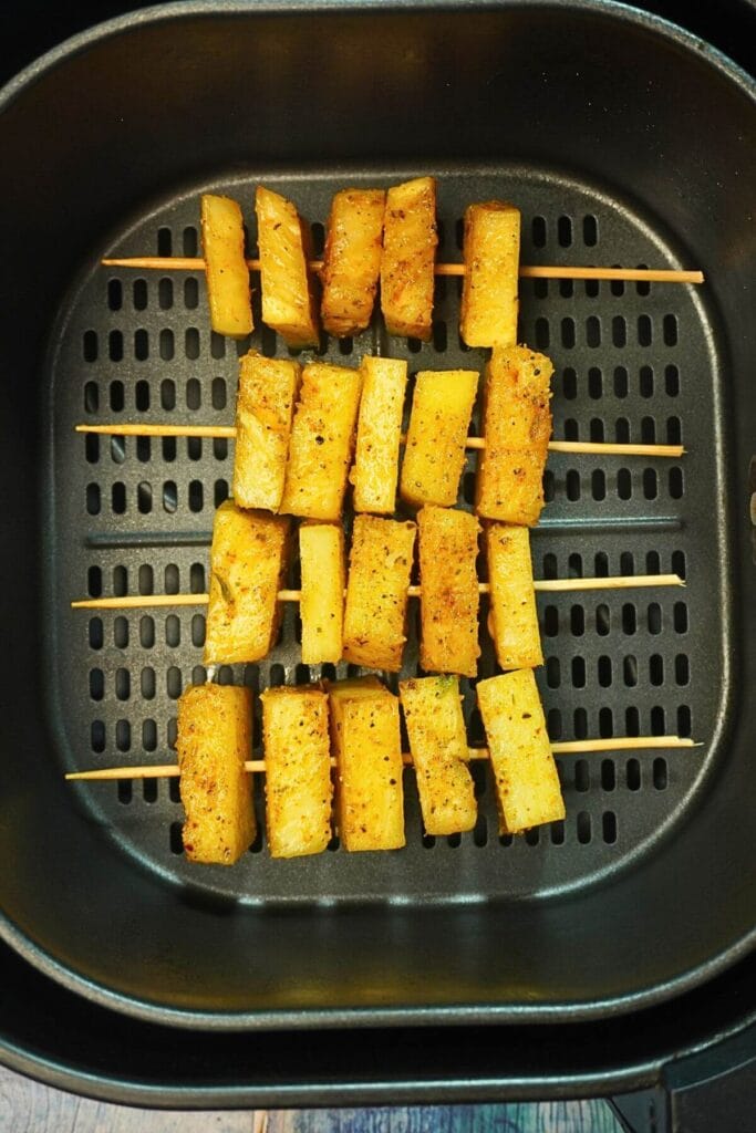 pineapple skeware in airfryer add in basket