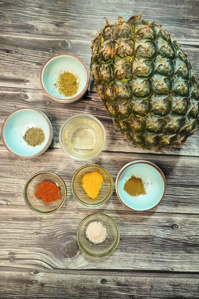 pineapple skeware in airfryer ingredients