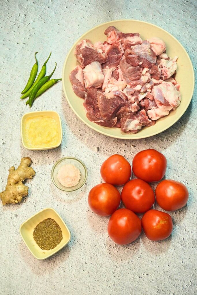 mutton kadhai ingredients