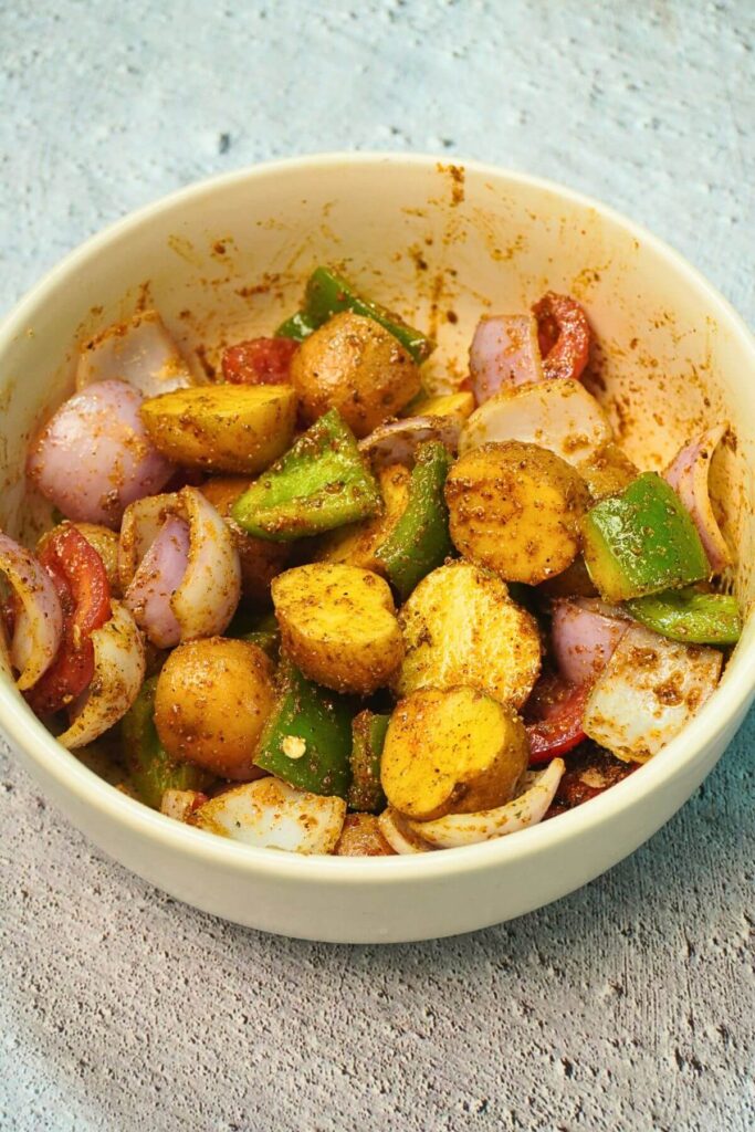 potatoes sekwere mix well