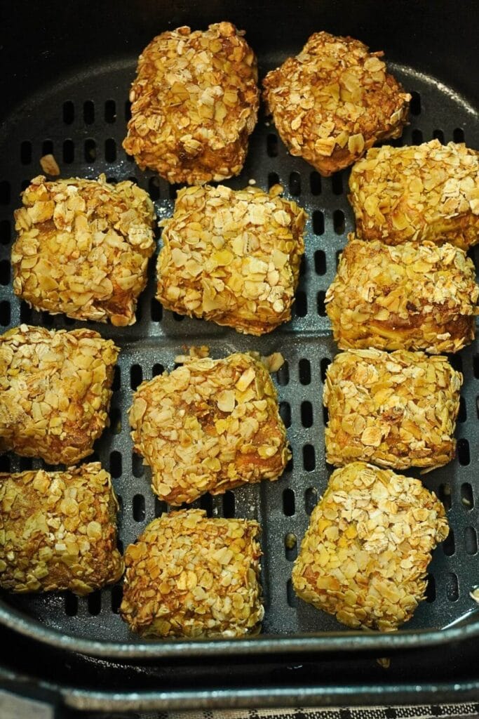 paneer nuguts in airfryer cooked