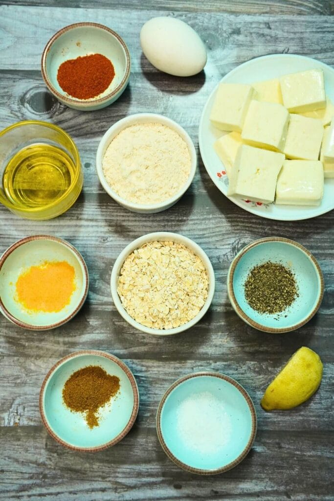 paneer nuguts in airfryer ingredients