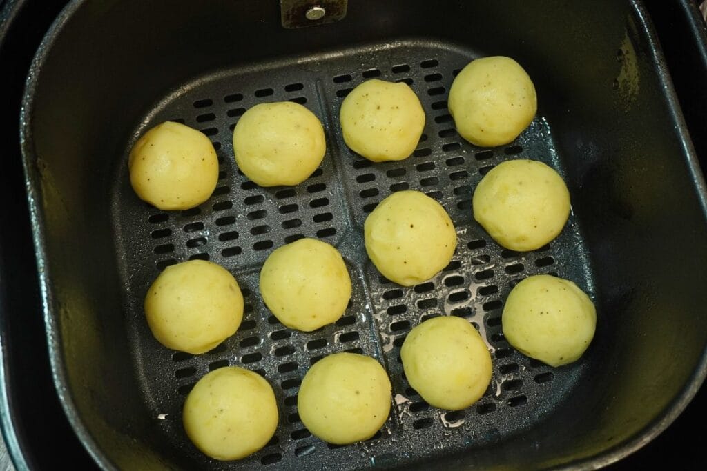 potato balls in air fryer add airfryer