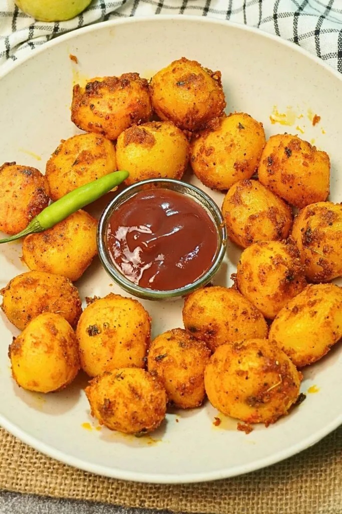 tandoori-potatoes-in-airfryer-serving