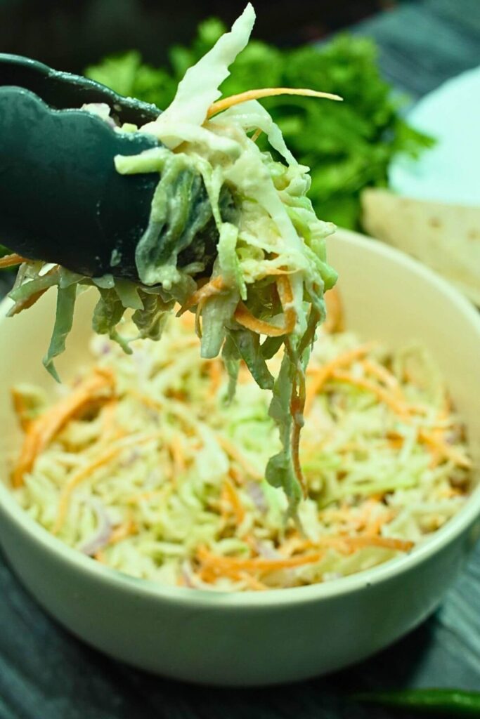 Coleslaw Salad serving