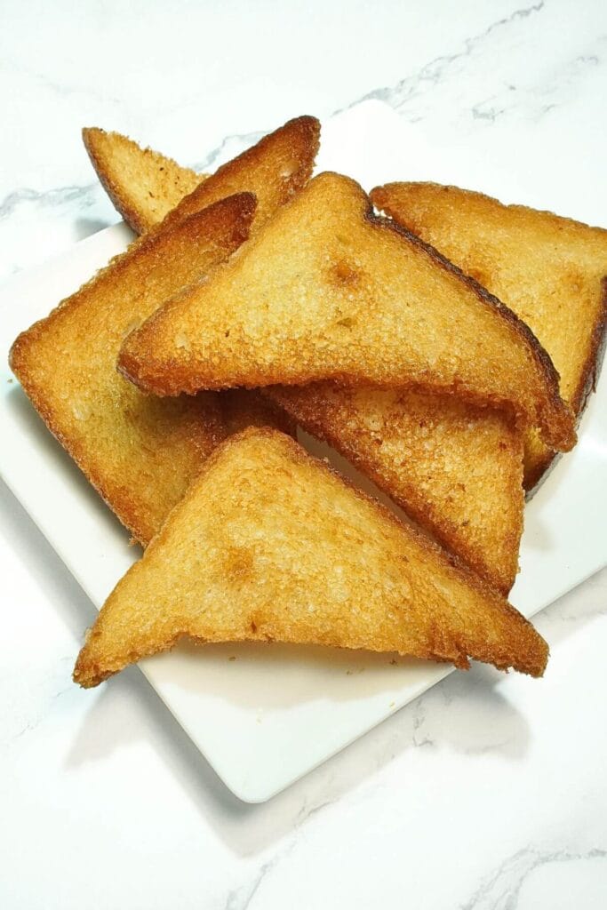 Homemade Shahi Tukda Toast Recipe fry