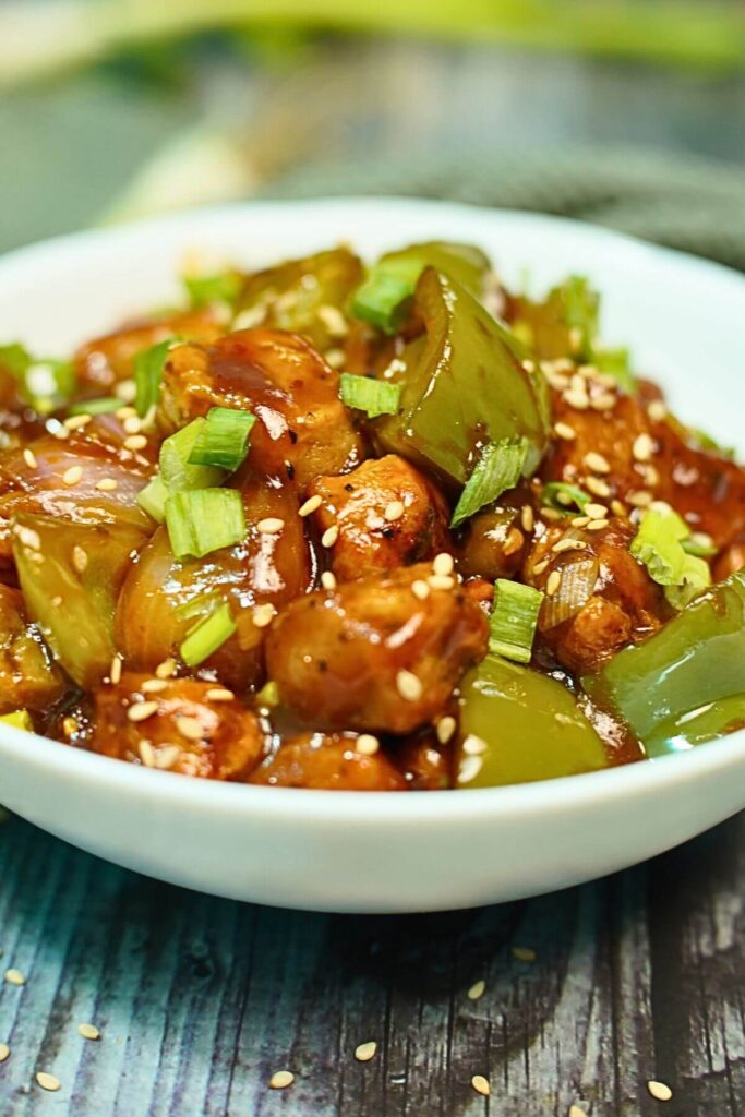 chilly soya finall cooked