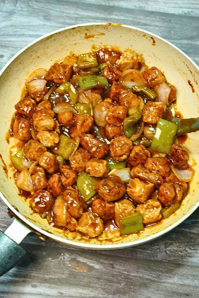 chilly soya mix well