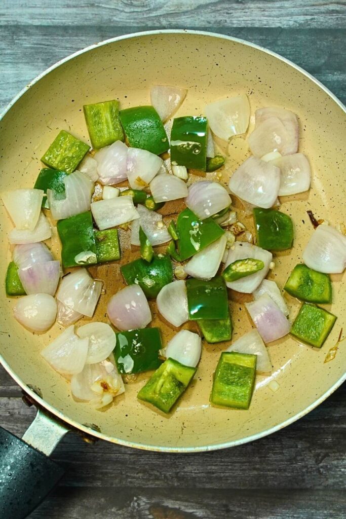 chilly soya saute veggie