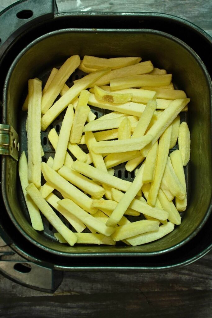 frozen french fries add in basket