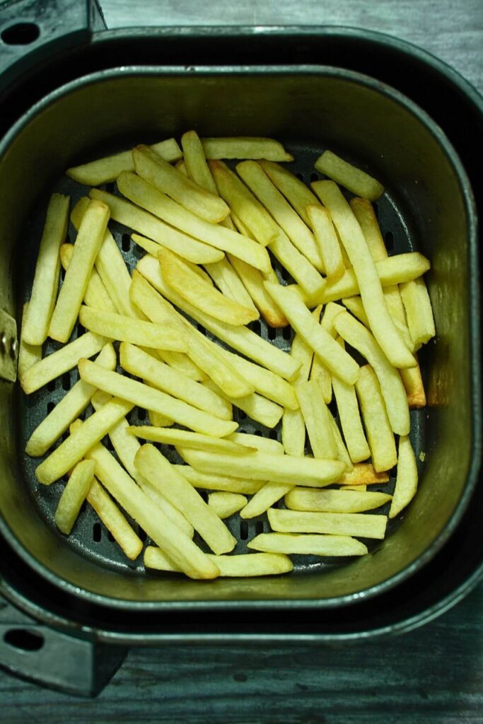 frozen french fries cooked