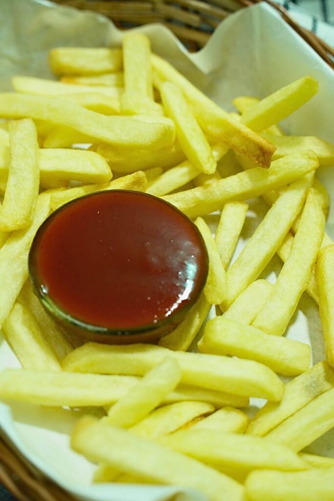 frozen french fries serving