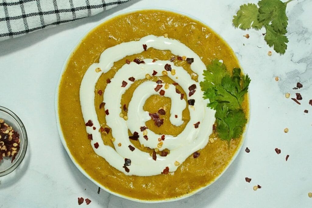 lentile soup cooked