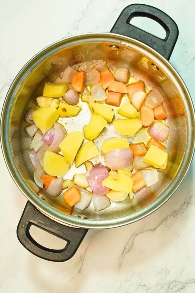lentile soup saute